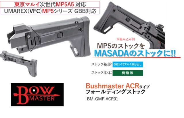 Bow master VFC/マルイ次世代MP5用Bushmaster ACRタイプ 