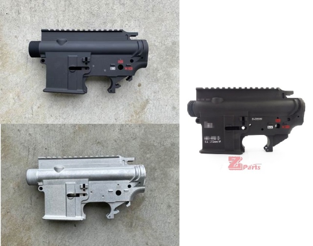 Zparts PTW HK416タイプ レシーバーキット(HK416D、アルマイト無刻印 